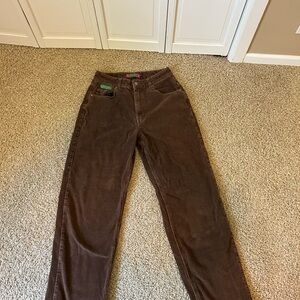 Empyre Brown Corduroy Straight Leg Pants